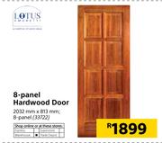 Lotus 8 Panel Hardwood Door 2032mm x 813mm