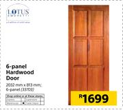 Lotus 6 Panel Hardwood Door 2032mm x 813mm