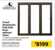 Swartland Aluminium Fold Side Door Without Glass