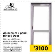 Swartland Aluminium 2 Panel Hinged Door 