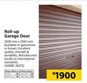 Roll-Up Garage Door 
