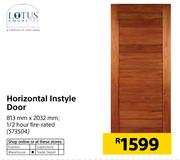 Lotus Horizontal Instyle Door 2032mm x 813mm