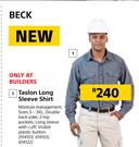 Beck Taslon Long Sleeve Shirt