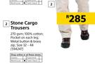 Beck Stone Cargo Trousers