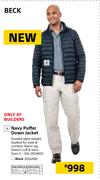 Beck Navy Puffer Down Jacket