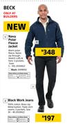 Beck Navy Polar Fleece Jacket