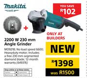 Makita 2200W 230mm Angle Grinder MO921B