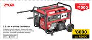 Ryobi 5.5Kva 4 Stroke Generator