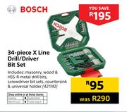 Bosch 34 Piece X Line Drill/ Driver Bit Set