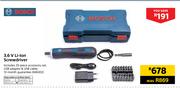 Bosch 3.6 V Li-Lon Screwdriver
