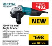 Makita 720W 115mm Angle Grinder M9507B