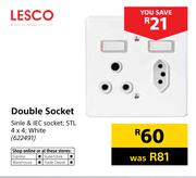 Lesco Double Socket