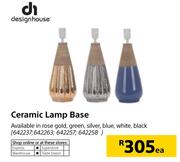 Design House Ceramic Lamp Base-Each