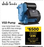 Jojo Tanks VSD Pump