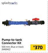 Splashworks Pump To Tank Connector Kit 500mm Blue Or Black
