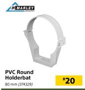 Marley PVC Round Holderbat 80mm