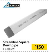 Marley Streamline Square Downpipe 3m