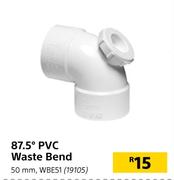 87.5° PVC Waste Bend 50mm WBE51