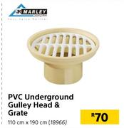 Marley PVC Underground Gulley Head & Grate 110mm x 190cm