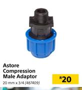 Astore Compression Male Adapter 20mm x 3/4