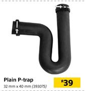 Plain P-Trap 32mm x 40mm