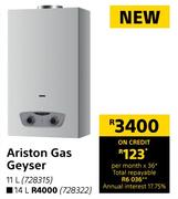 Ariston Gas Geyser 14Ltr 