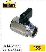Builders Ball O Stop 15mm MXF