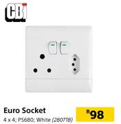CBI Euro Socket 4x4 (White) PS680