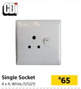 CBi Single Socket 4x4 (White)