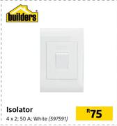 Builders Isolator 4x2, 50A (White).