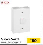 Lesco Surface Switch 1 Lever (White)