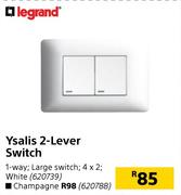 Legrand Ysalis 2-Lever Switch (Champagne)