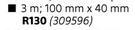 Builders PVC Trunking 3m  100mm X 40mm