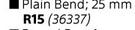 PVC Plain Bend 25mm