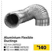 Aluminium Flexible Ducting 102mm
