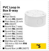PVC Round Box 1-Way 20mm
