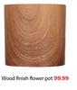 Wood Finish Flower Pot