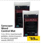 Sanscape Weed Control Mat 1m x 10m-Each