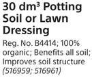 Garden Master 30 dm Cube Potting Soil Or Lawn Dressing- Each