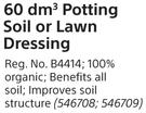 Garden Master 60 dm Cube Potting Soil Or Lawn Dressing- Each