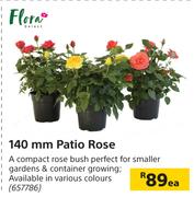Flora 140mm Patio Rose-Each