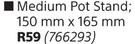 Medium Pot Stand 150 mm x 165 mm- Each