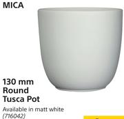 Mica 130 mm Round Tusca Pot