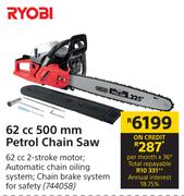 Ryobi 62cc 500mm Petrol Chain Saw