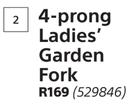 Garden Master 4 Prong Ladies Garden Fork