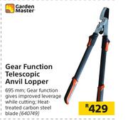 Garden Master Gear Function Telescopic Anvil Lopper