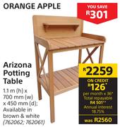 Orange Apple Arizona Potting Table 1.1 m (h) x 700 mm (w) x 450 mm (d)