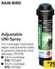 Rain Bird Adjustable UNI-Spray (3 m Coverage)- Each