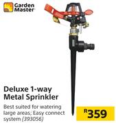 Garden Master Deluxe 1-Way Metal Sprinkler