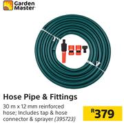 Garden Master Hose Pipe & Fittings